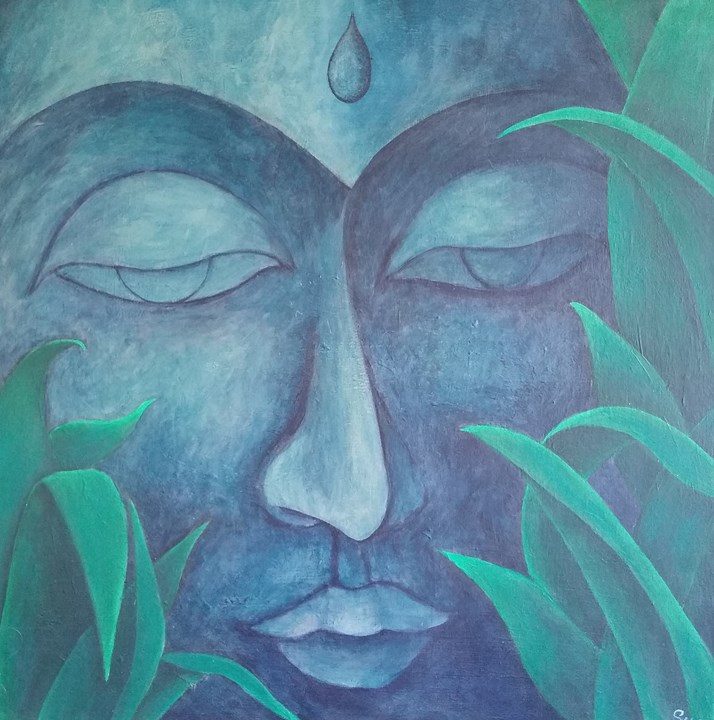 Blue Green Buddha