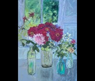 Flowers on the window Sill